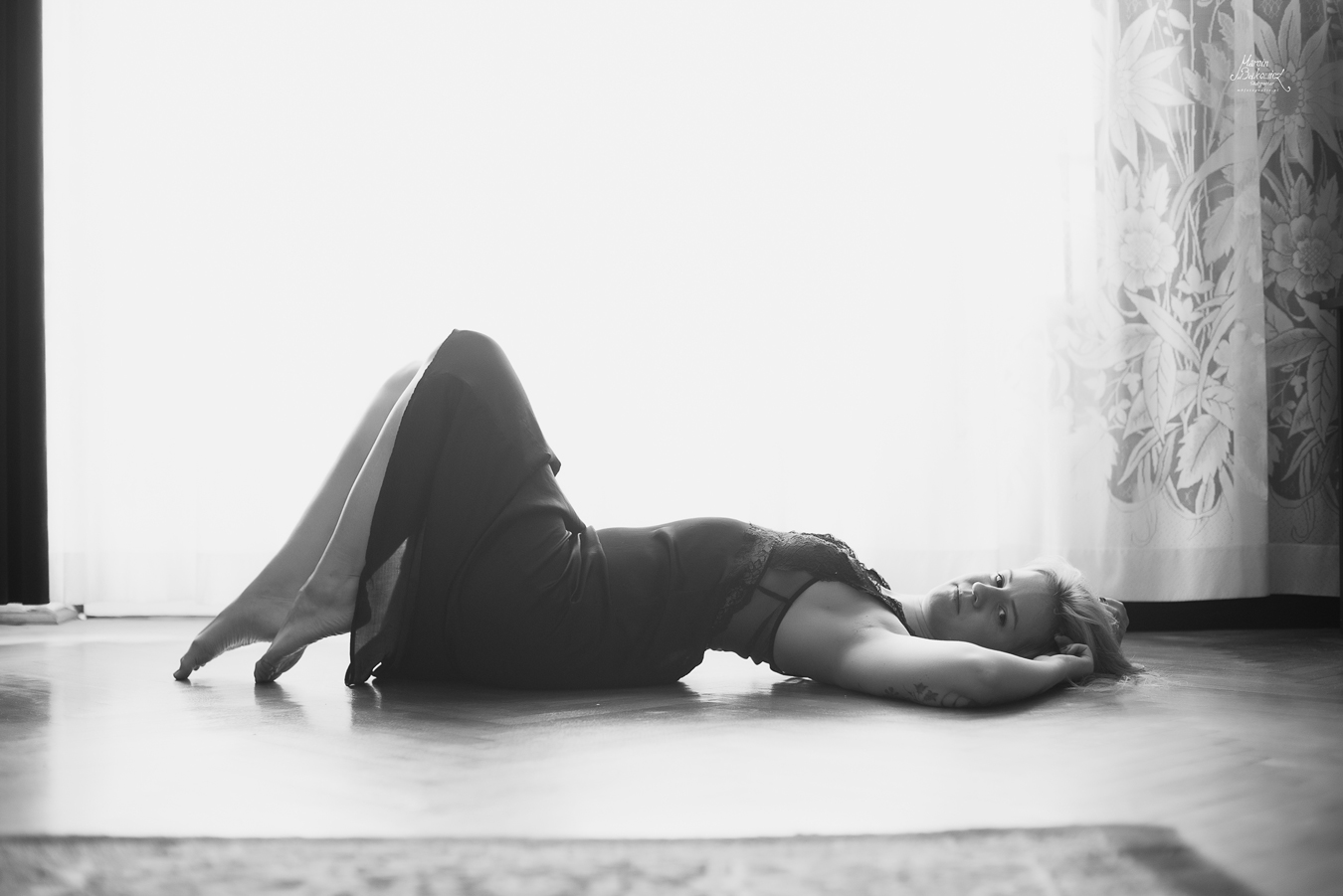 Ubrana w Walkę — katana, jutowy materiał — Marcin Bąkowicz MBFOTOGRAFIE